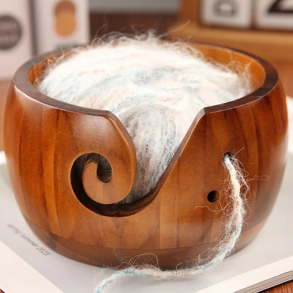 Wooden Yarn Bowl