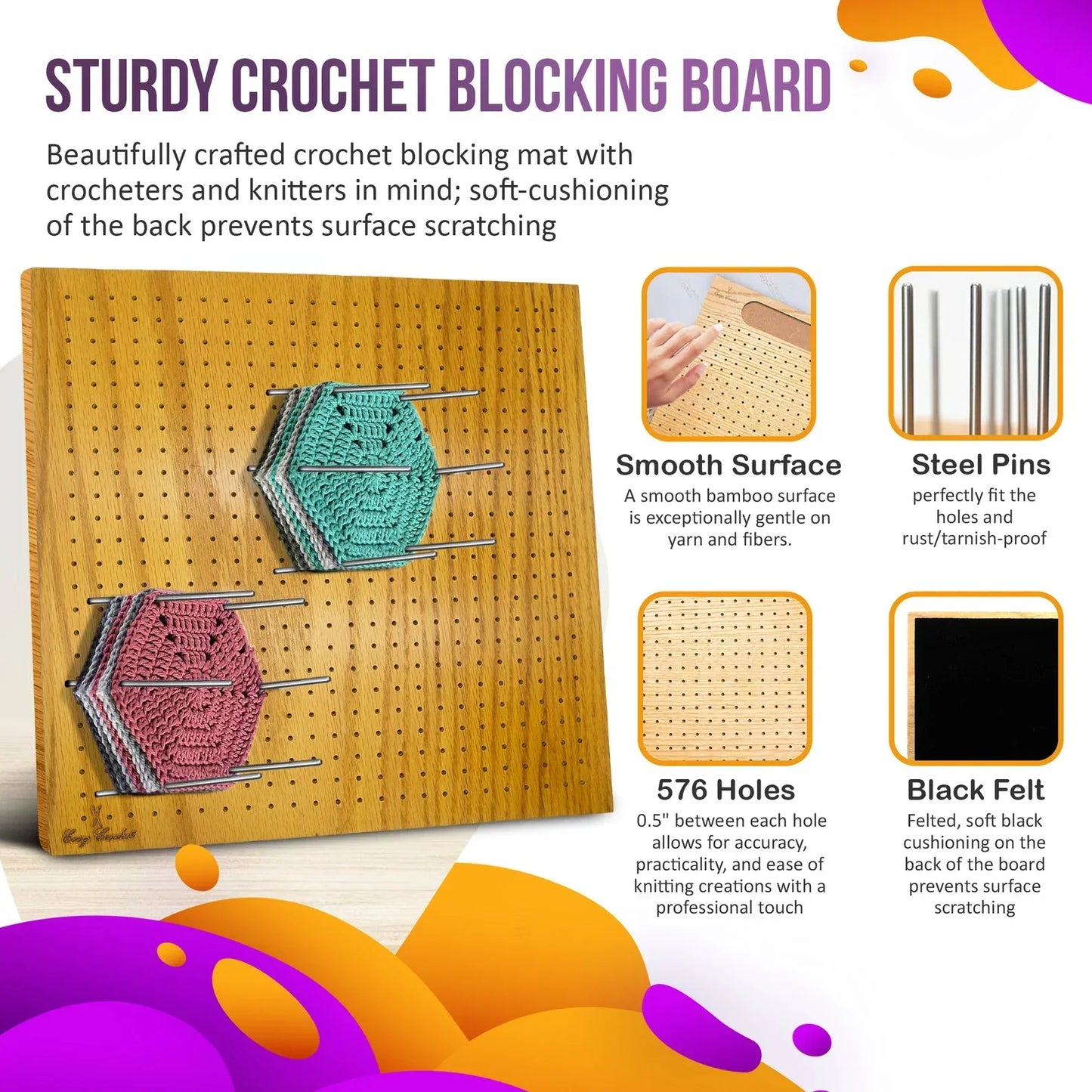 Blocking Boards for Knitting and Crochet